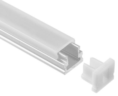 Ebener Berg-geführter Verdrängungs-Aluminiumkanal 8x7.8mm mit Doppel-anodisiert