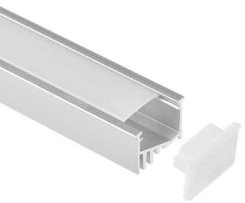 Doppel-anodisierte geführte Streifen-Aluminiumverdrängungen 21x12.5mm RoHS