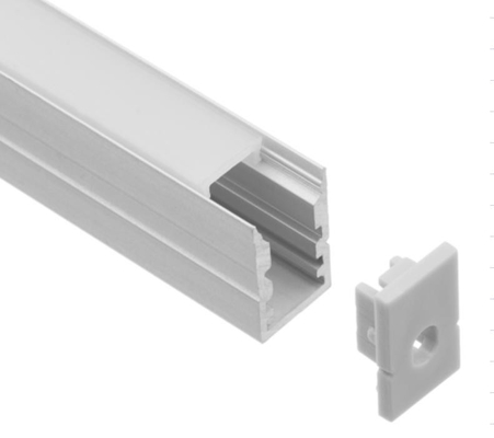 Licht-Aluminiumprofil 10 x 15m 6063 Legierungs-LED mit Mpolycarbonate-Abdeckungen