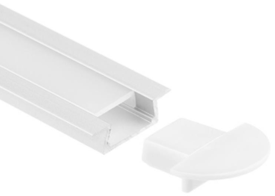 6063 LED-Licht-Aluminiumprofil vertiefte Berg 21,7 x 5.7mm